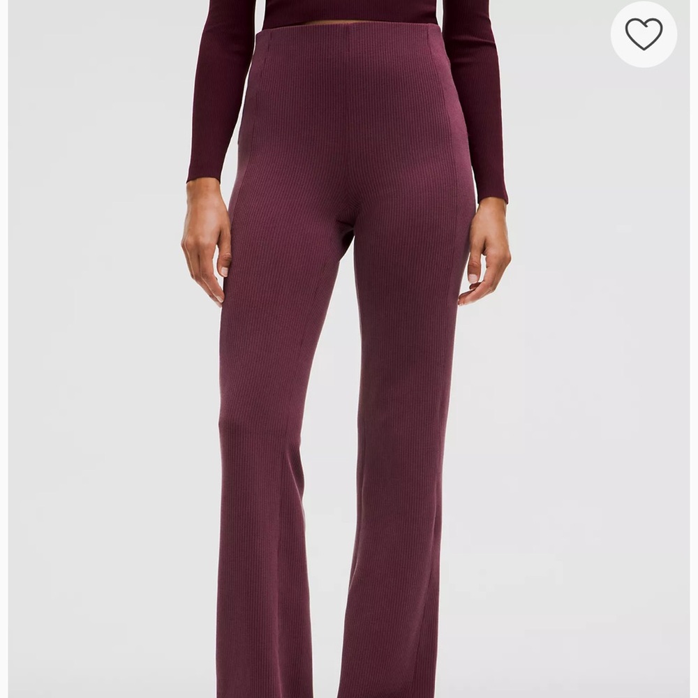 Lululemon Ribbed Softstreme Flared Pant